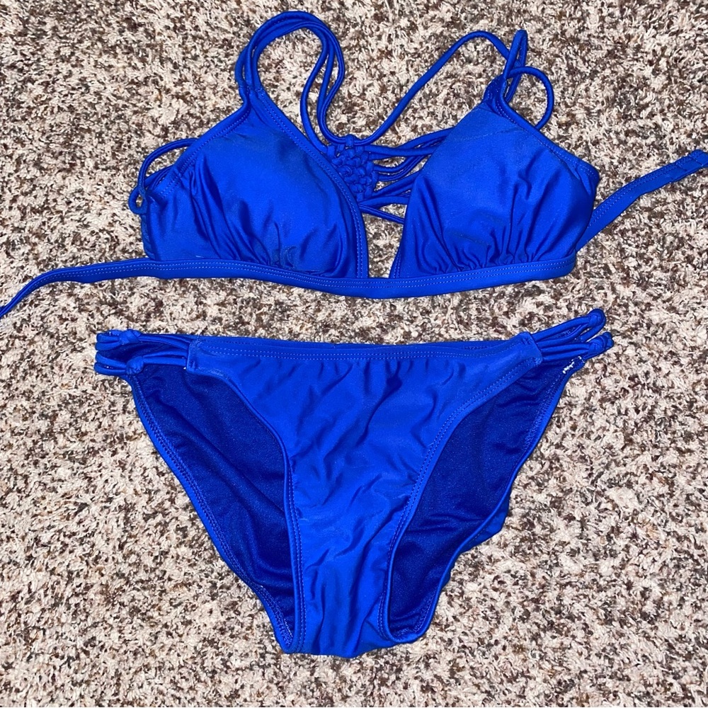 Blue bikini swimsuit